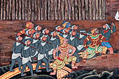 Detail from a mural painting with a 'Ramakien' motif - Thai version of the Indian Ramayana - from the temple complex of the Emerald Buddha, Bangkok (late 18th century) 